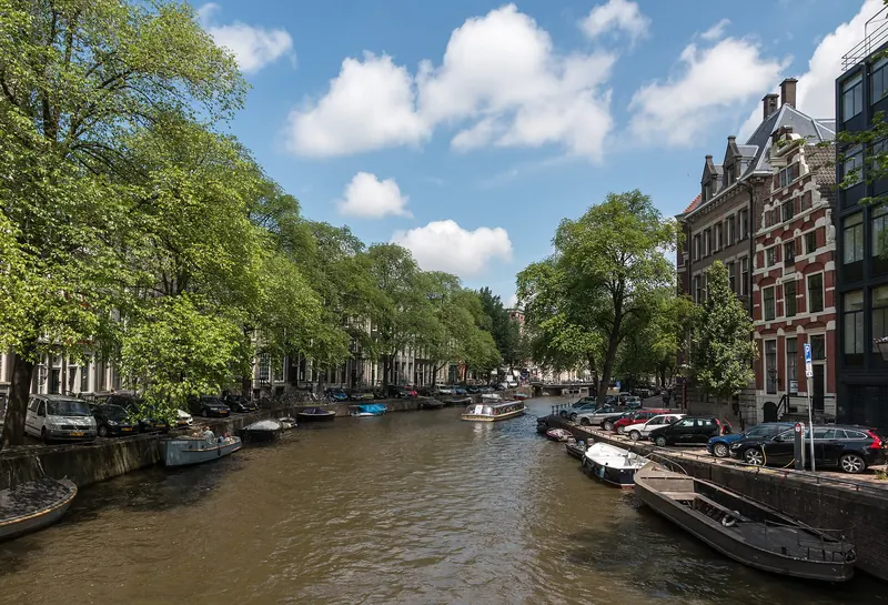 Canal houses along the Herengracht in Amsterdam